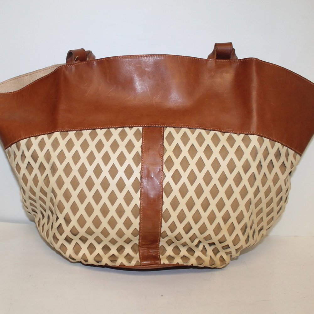 New Zenith Italy Vachetta Basket Purse Bag - Picture 6 of 11